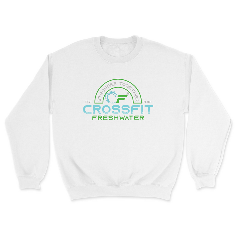 Mens 2X-Large WHITE Midweight Sweatshirt