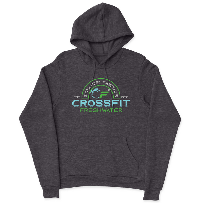 Mens 2X-Large CHARCOAL_HEATHER Hooded T-Shirt