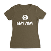 Womens 2X-Large MILITARY_GREEN T-Shirt