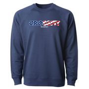 Mens 2X-Large INDIGO CrewNeck