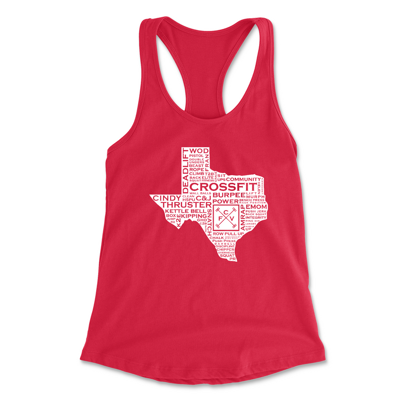 Womens 2X-Large RED Tank Top
