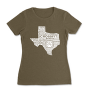 Womens 2X-Large MILITARY_GREEN T-Shirt