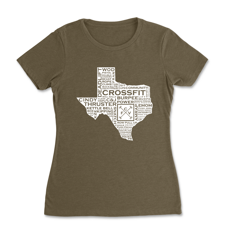 Womens 2X-Large MILITARY_GREEN T-Shirt