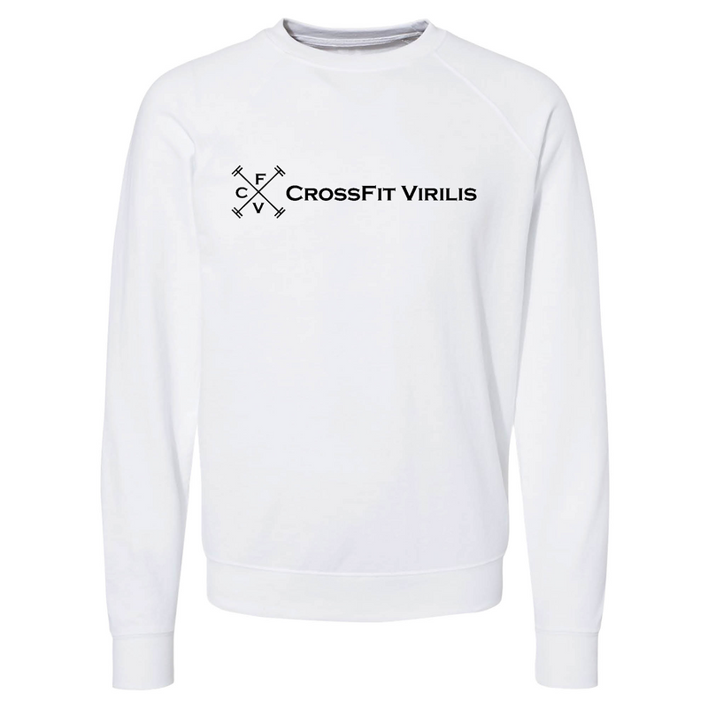 Mens 2X-Large WHITE CrewNeck