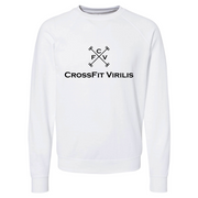 Mens 2X-Large WHITE CrewNeck