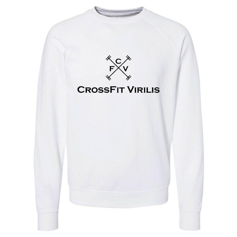 Mens 2X-Large WHITE CrewNeck