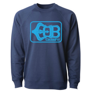 Mens 2X-Large INDIGO CrewNeck