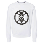 Mens 2X-Large WHITE CrewNeck