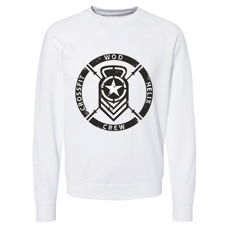 Mens 2X-Large WHITE CrewNeck