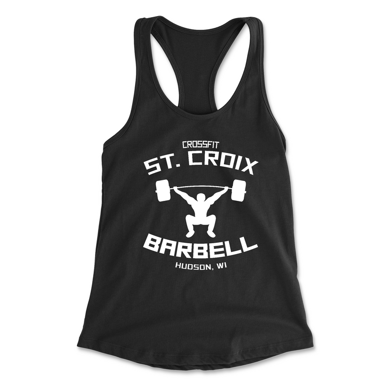 CrossFit St. Croix Barbell (White) Womens - Tank Top