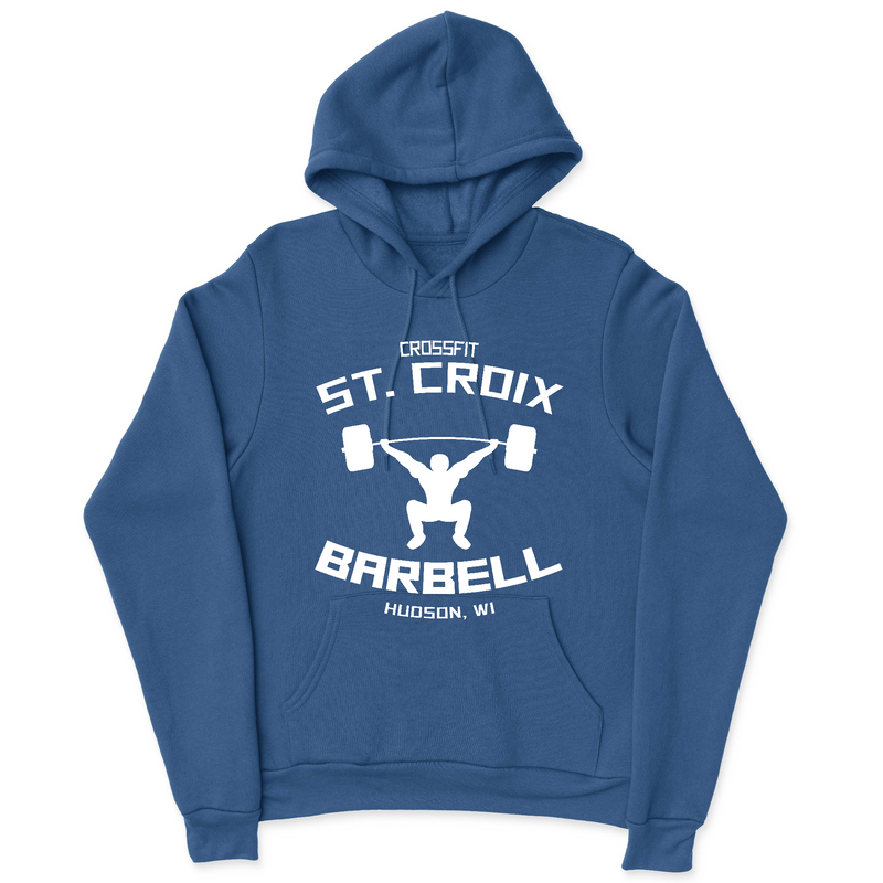CrossFit St. Croix Barbell (White) Mens - Hoodie