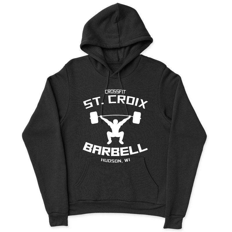 CrossFit St. Croix Barbell (White) Mens - Hoodie
