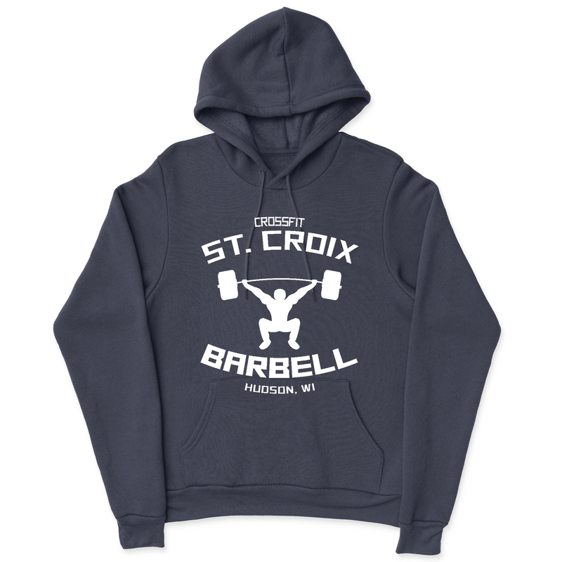 CrossFit St. Croix Barbell (White) Mens - Hoodie