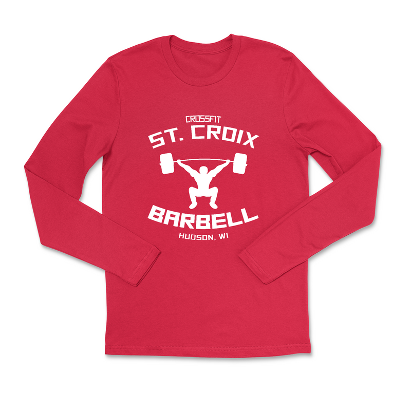 CrossFit St. Croix Barbell (White) Mens - Long Sleeve