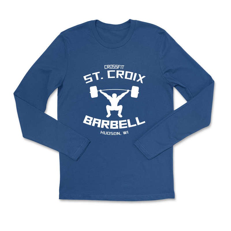 CrossFit St. Croix Barbell (White) Mens - Long Sleeve