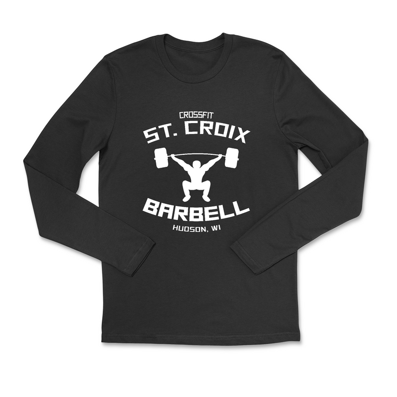 CrossFit St. Croix Barbell (White) Mens - Long Sleeve