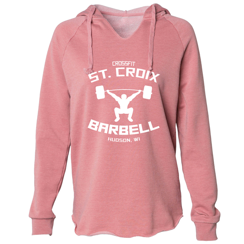CrossFit St. Croix Barbell (White) Womens - Hoodie