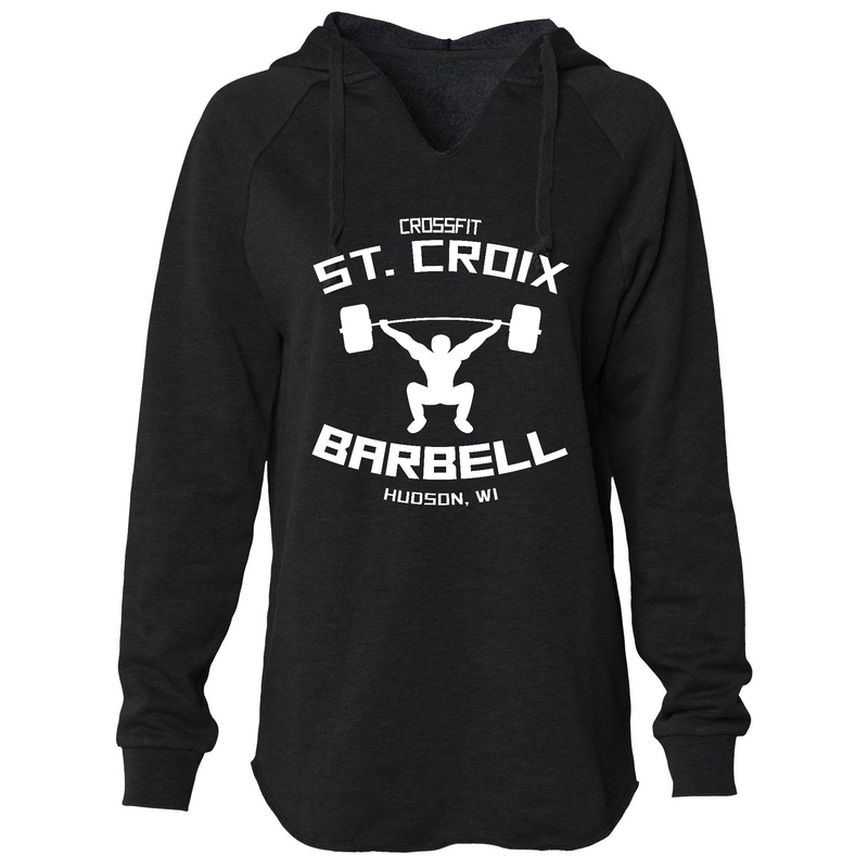 CrossFit St. Croix Barbell (White) Womens - Hoodie