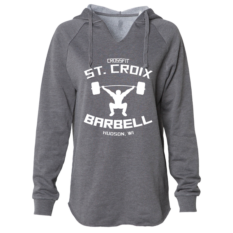 CrossFit St. Croix Barbell (White) Womens - Hoodie
