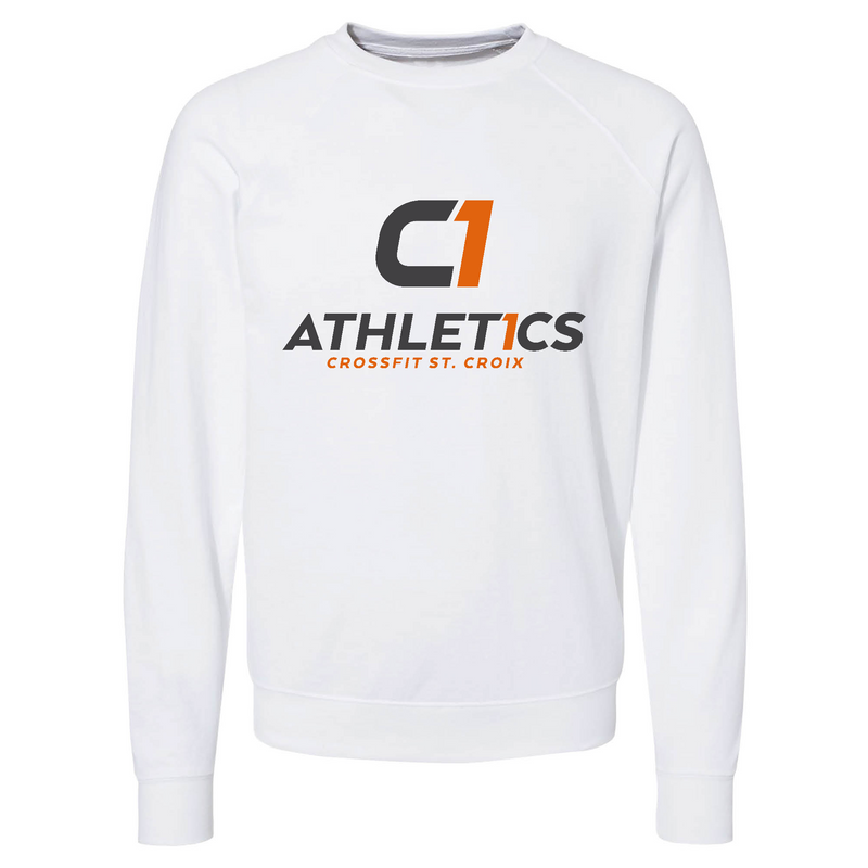 Mens 2X-Large WHITE CrewNeck