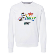 Mens 2X-Large WHITE CrewNeck