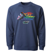Mens 2X-Large INDIGO CrewNeck