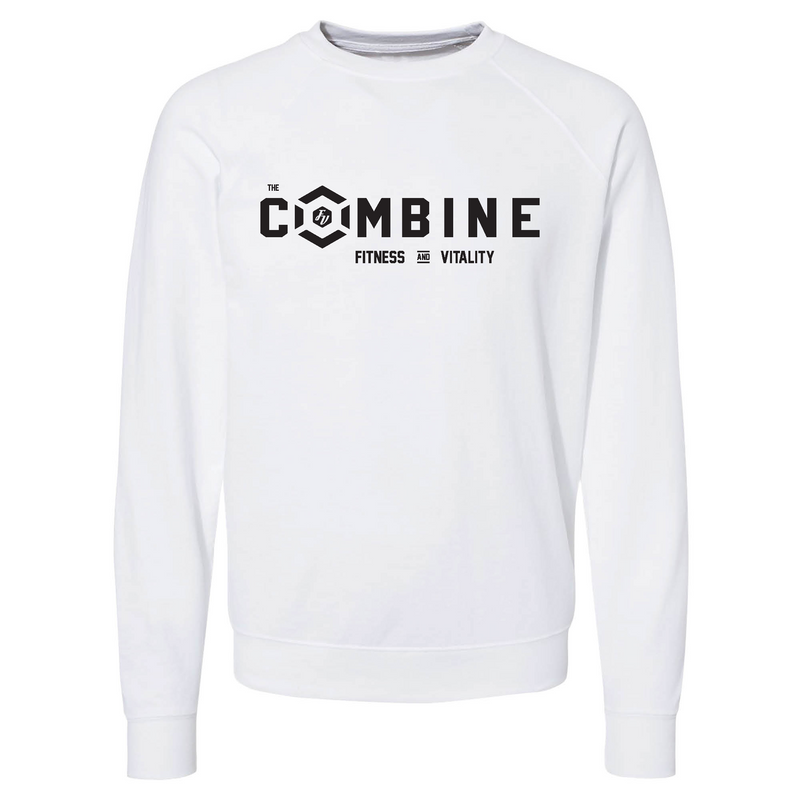 Mens 2X-Large WHITE CrewNeck