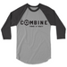 Mens 2X-Large VINTAGE_HEATHER_VINTAGE_SMOKE 3/4 Sleeve