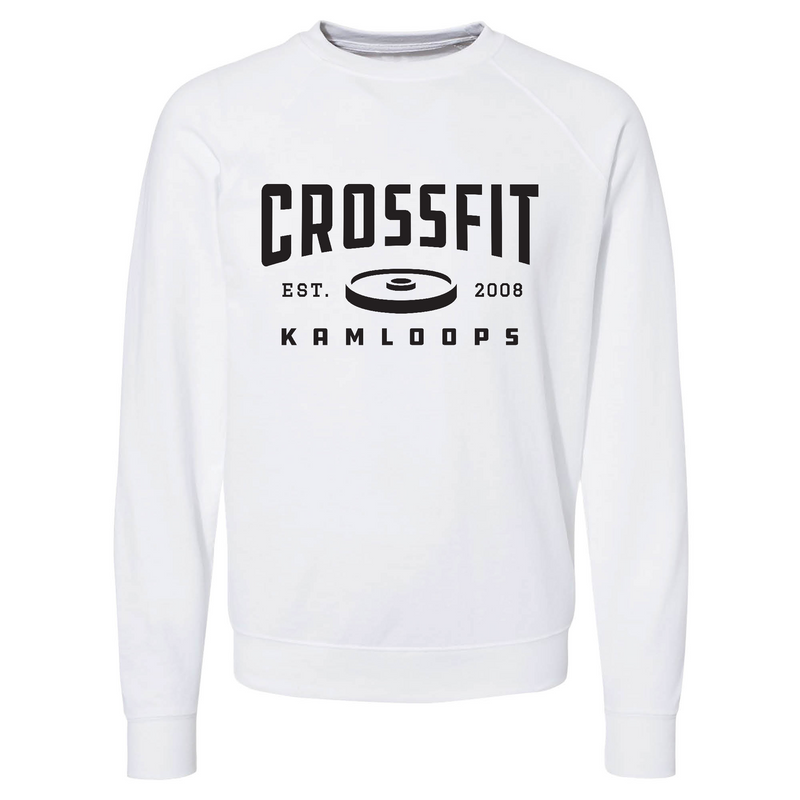 Mens 2X-Large WHITE CrewNeck