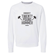 Mens 2X-Large WHITE CrewNeck