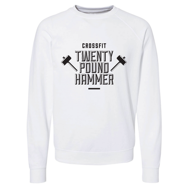 Mens 2X-Large WHITE CrewNeck