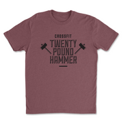 Mens 2X-Large HEATHER_MAROON T-Shirt