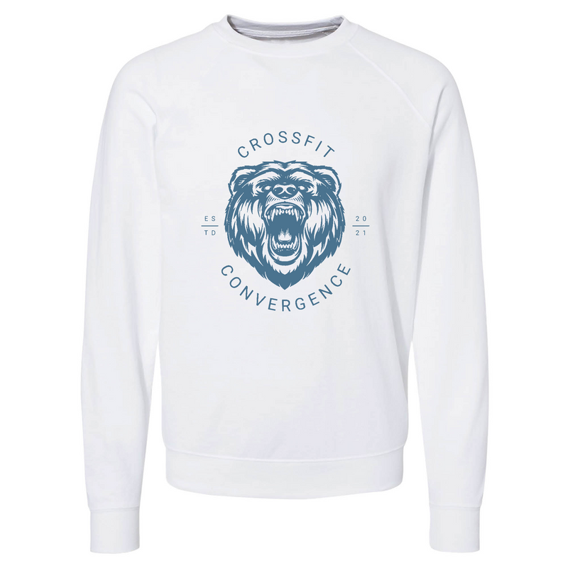 Mens 2X-Large WHITE CrewNeck