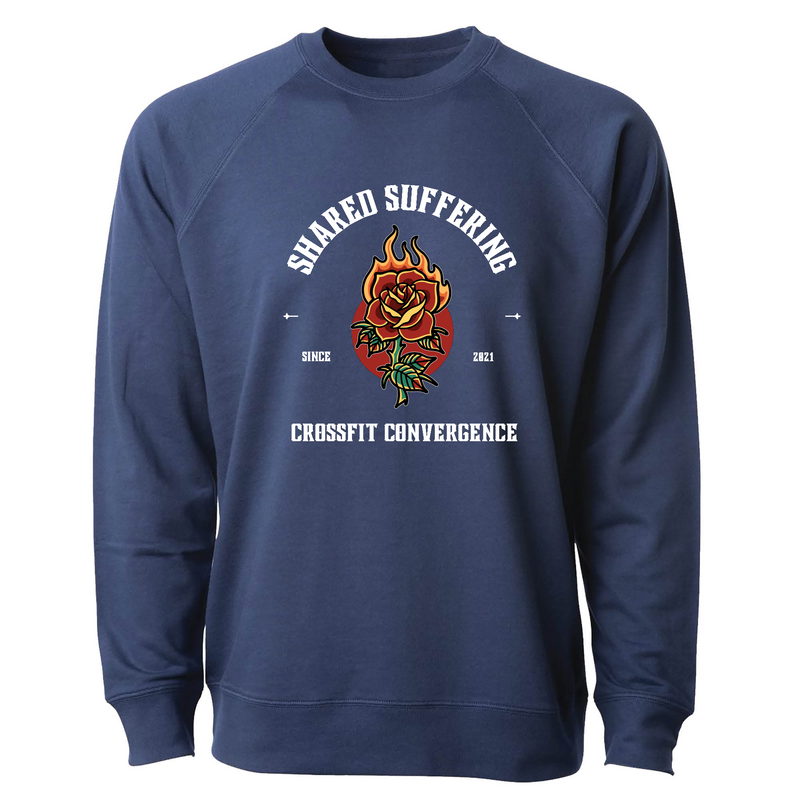 Mens 2X-Large INDIGO CrewNeck
