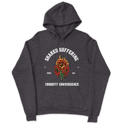Mens 2X-Large CHARCOAL_HEATHER Hooded T-Shirt