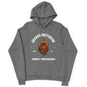 Mens 2X-Large GUNMETAL_HEATHER Hooded T-Shirt
