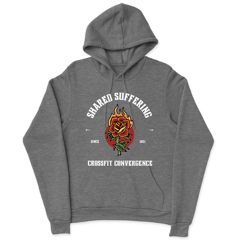 Mens 2X-Large GUNMETAL_HEATHER Hooded T-Shirt