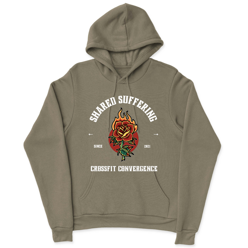 Mens 2X-Large OLIVE Hooded T-Shirt