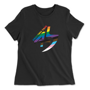 Womens 2X-Large BLACK Relaxed Jersey T-Shirt