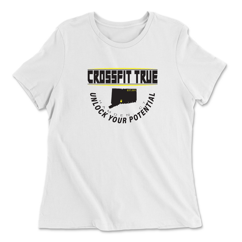 Womens 2X-Large WHITE Relaxed Jersey T-Shirt