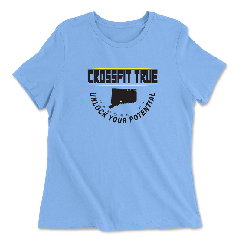 Womens 2X-Large CAROLINA_BLUE Relaxed Jersey T-Shirt