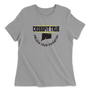 Womens 2X-Large SOLID_ATHLETIC_GREY Relaxed Jersey T-Shirt