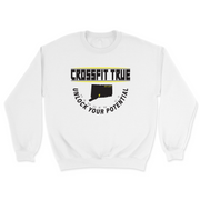 Mens 2X-Large WHITE Midweight Sweatshirt
