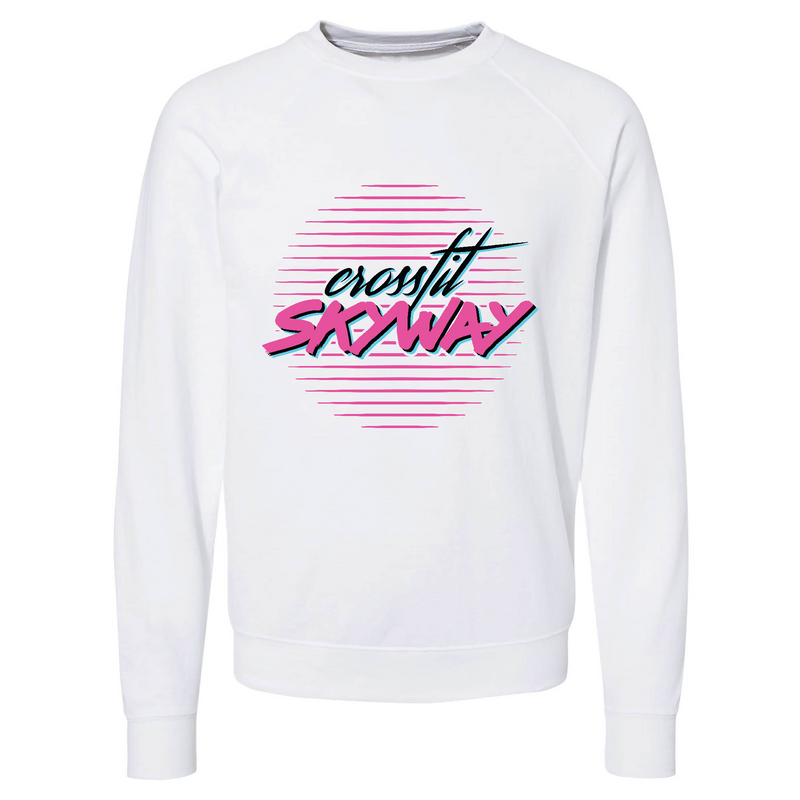 Mens 2X-Large WHITE CrewNeck