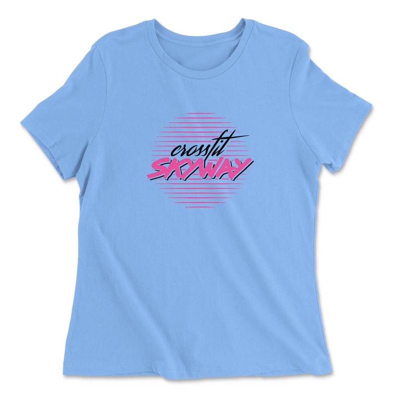 Womens 2X-Large CAROLINA_BLUE Relaxed Jersey T-Shirt