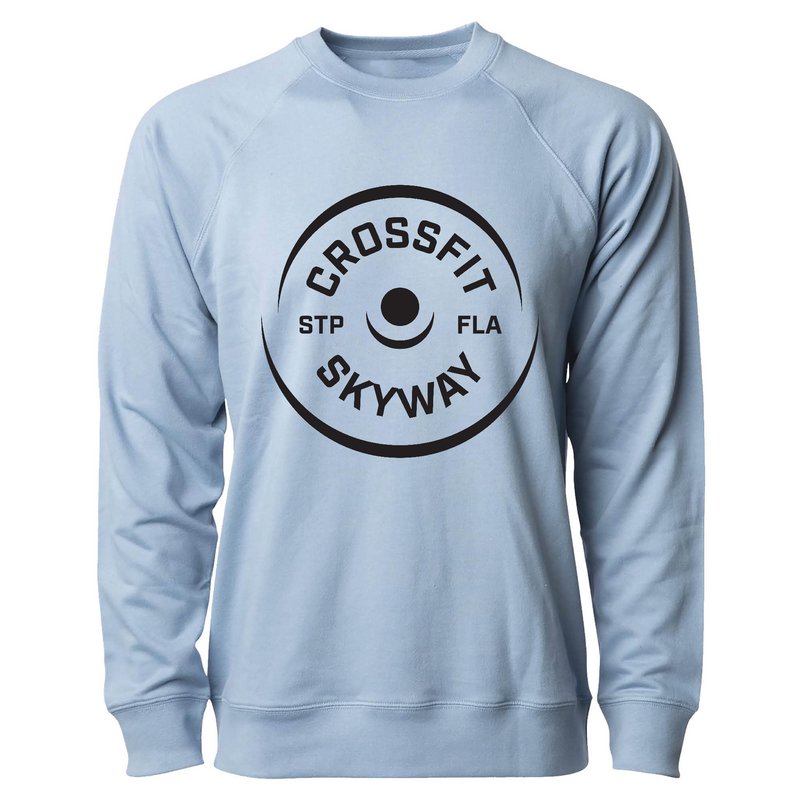 Mens 2X-Large MISTY_BLUE CrewNeck