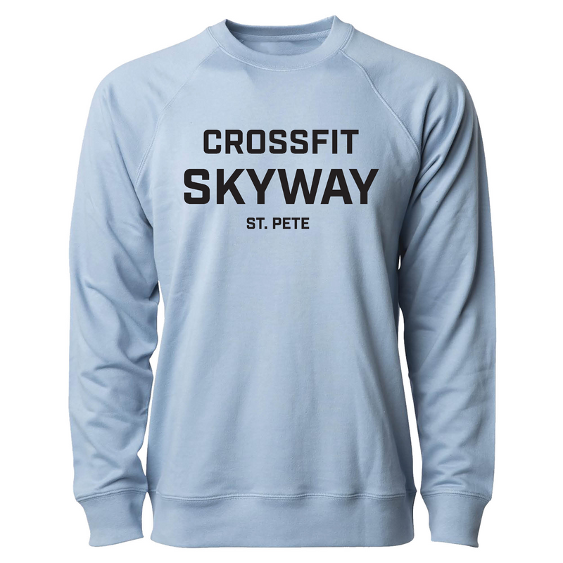 Mens 2X-Large MISTY_BLUE CrewNeck