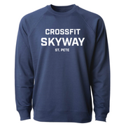 Mens 2X-Large INDIGO CrewNeck