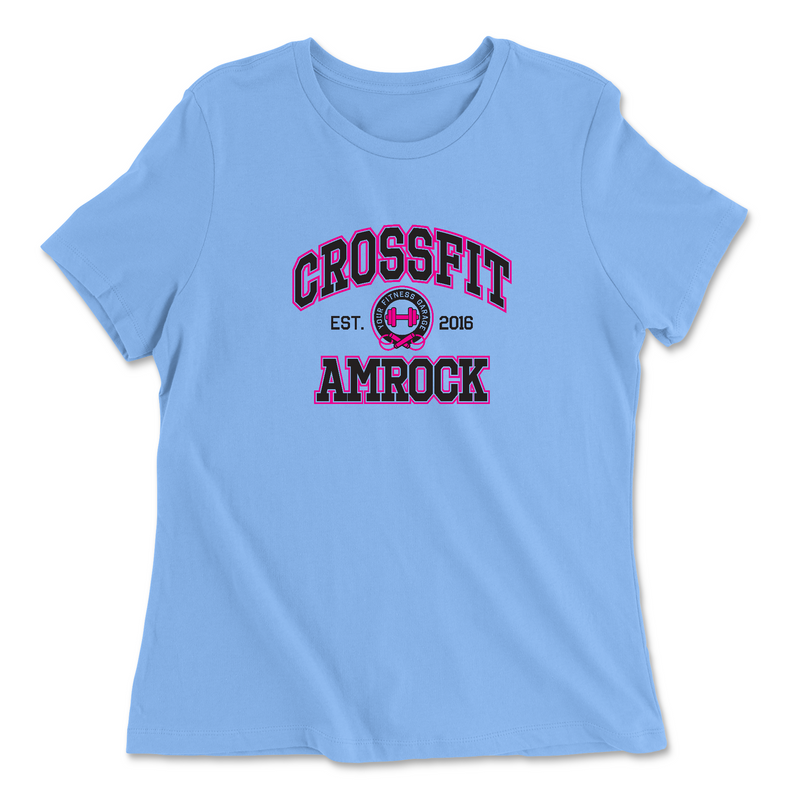 Womens 2X-Large CAROLINA_BLUE Relaxed Jersey T-Shirt