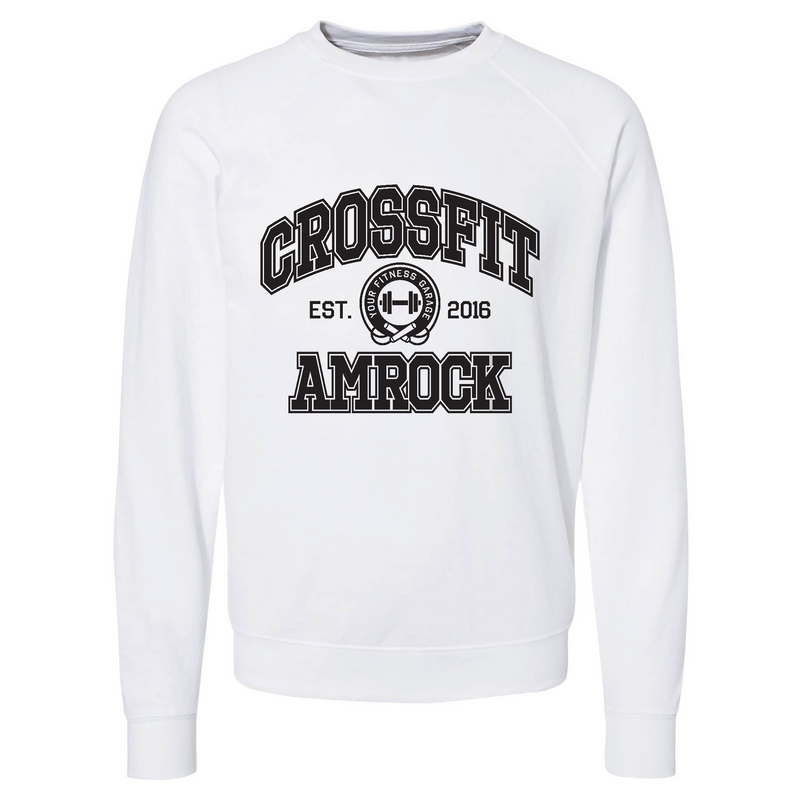 Mens 2X-Large WHITE CrewNeck